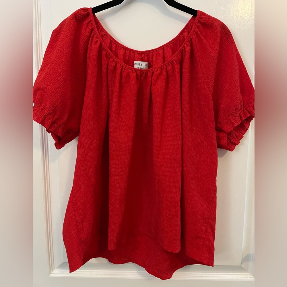 Madewell Texture & Thread top.